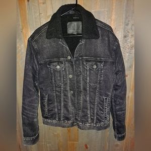 Men's Small American Eagle Black Jean Jacket